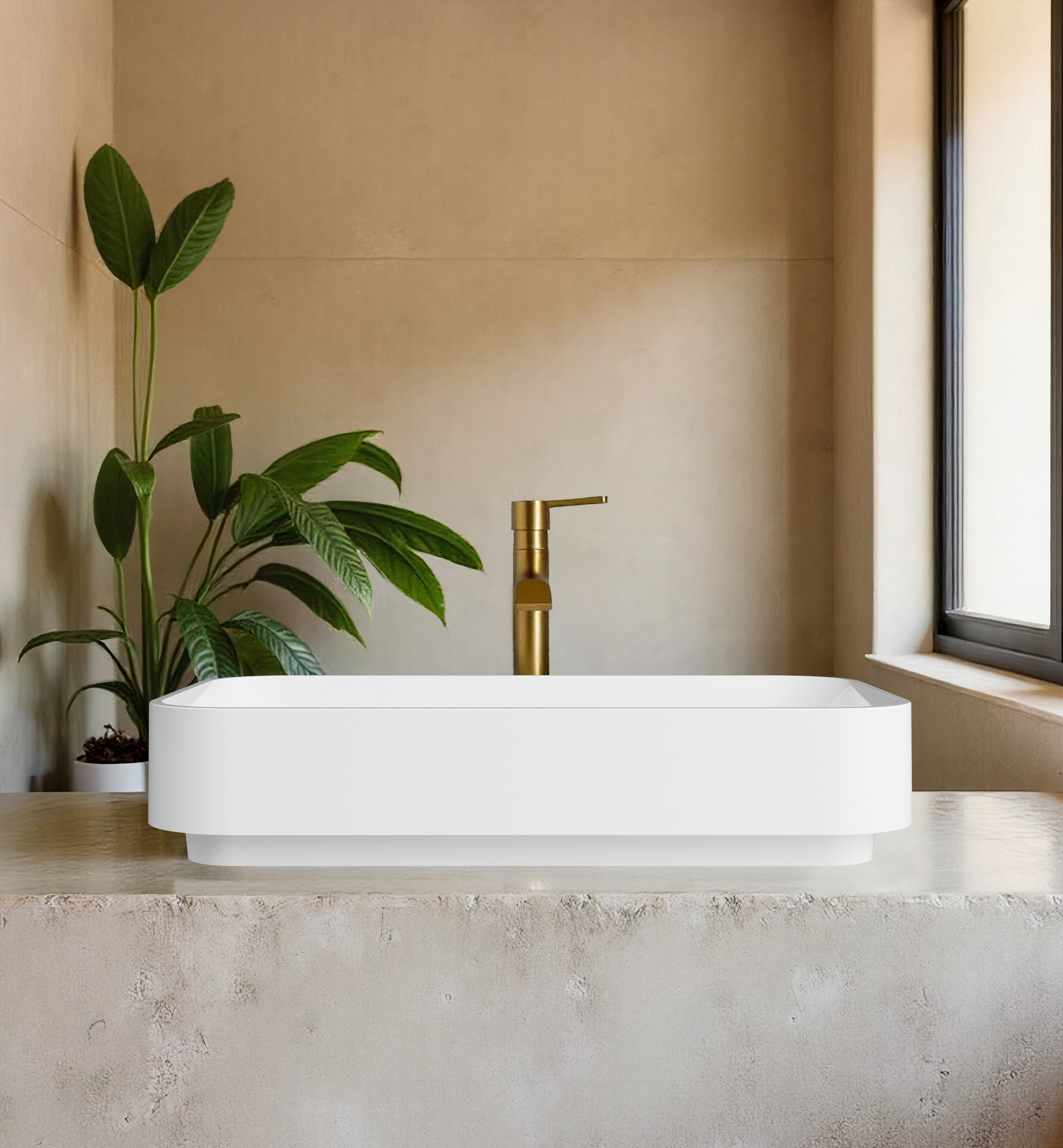 27"x 15" DC RECTANGULAR COUNTER-TOP SINK