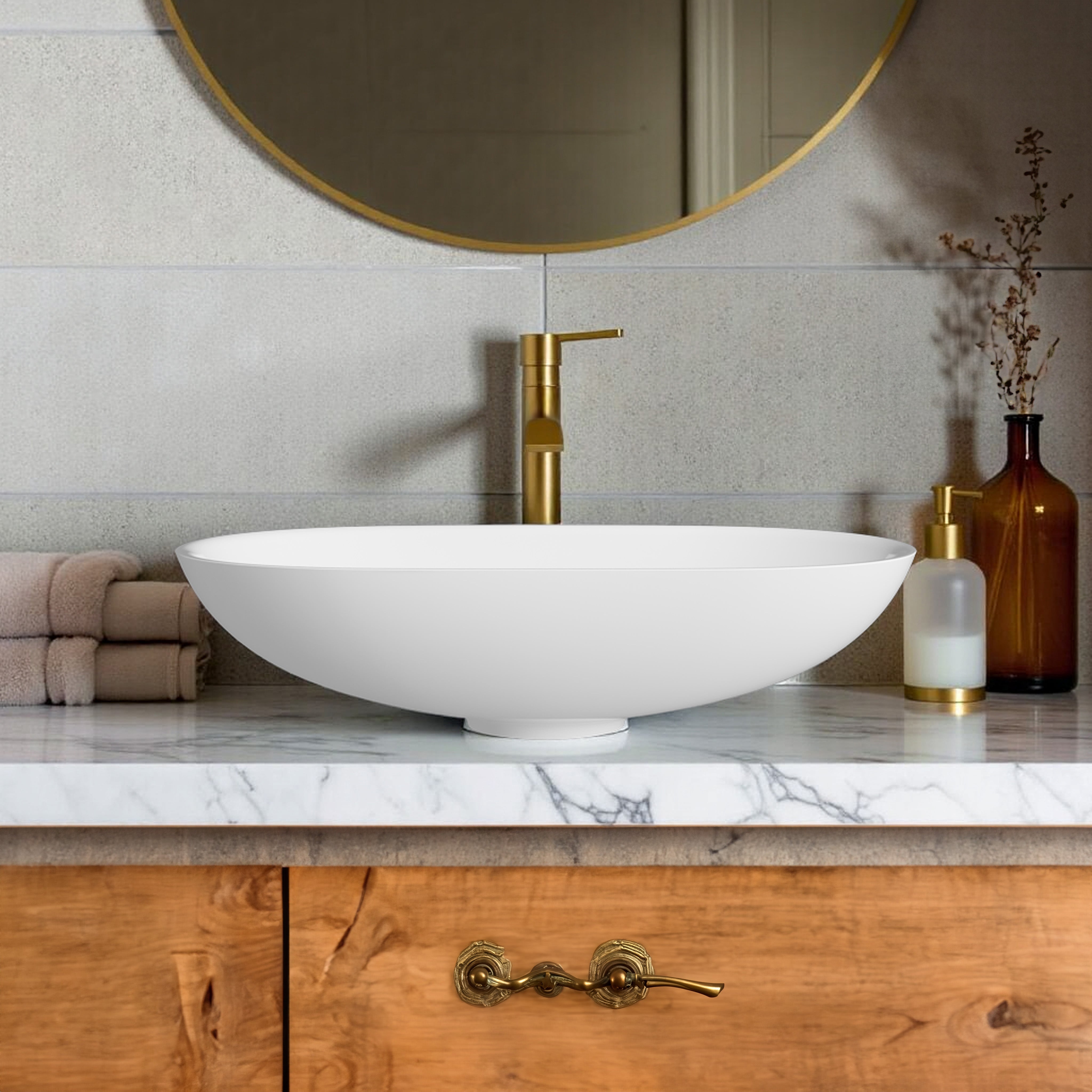 23"x 15" JIMI OVAL COUNTER-TOP SINK