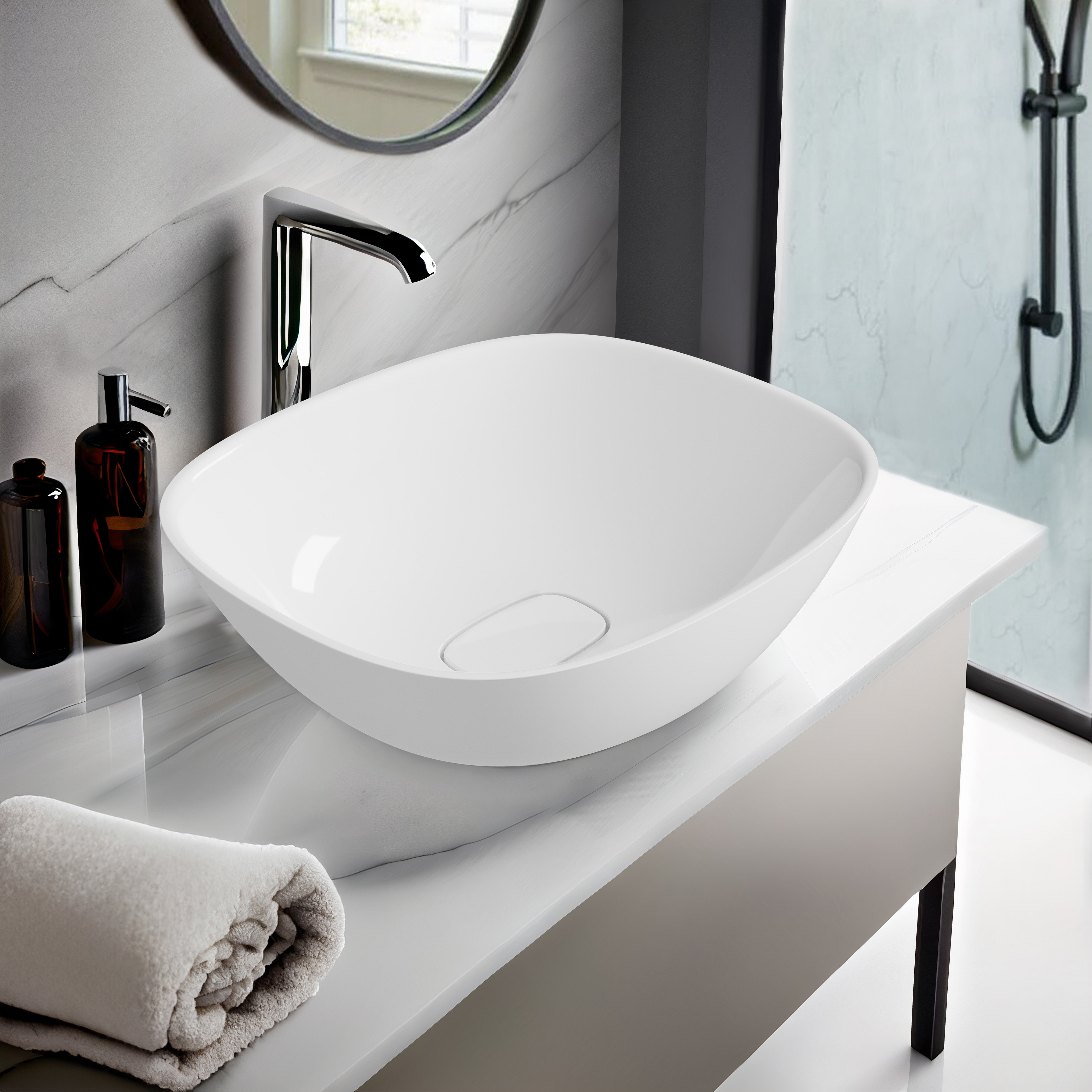 19"x 17" LOUIS RECTANGULAR COUNTER-TOP SINK