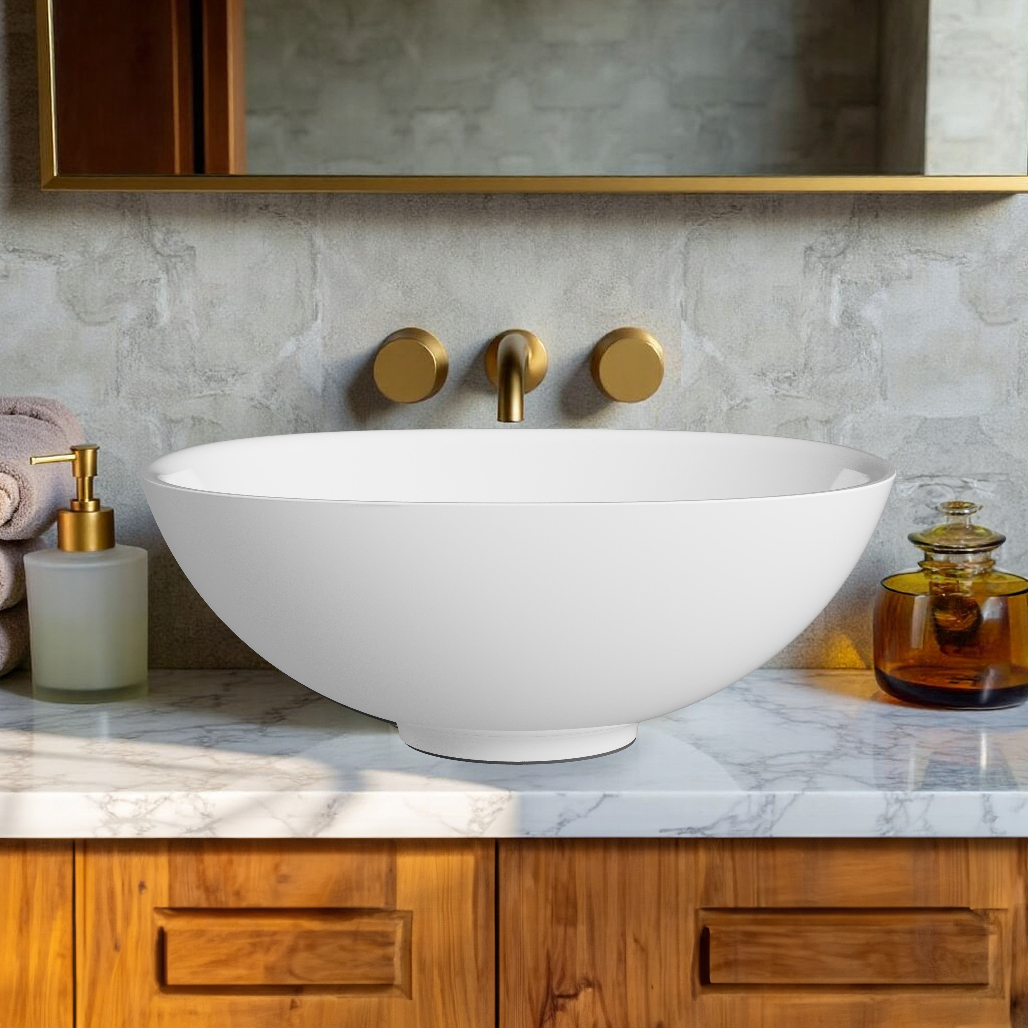 LAVABO DE COMPTOIR CARRÉ MILES 15" x 15"
