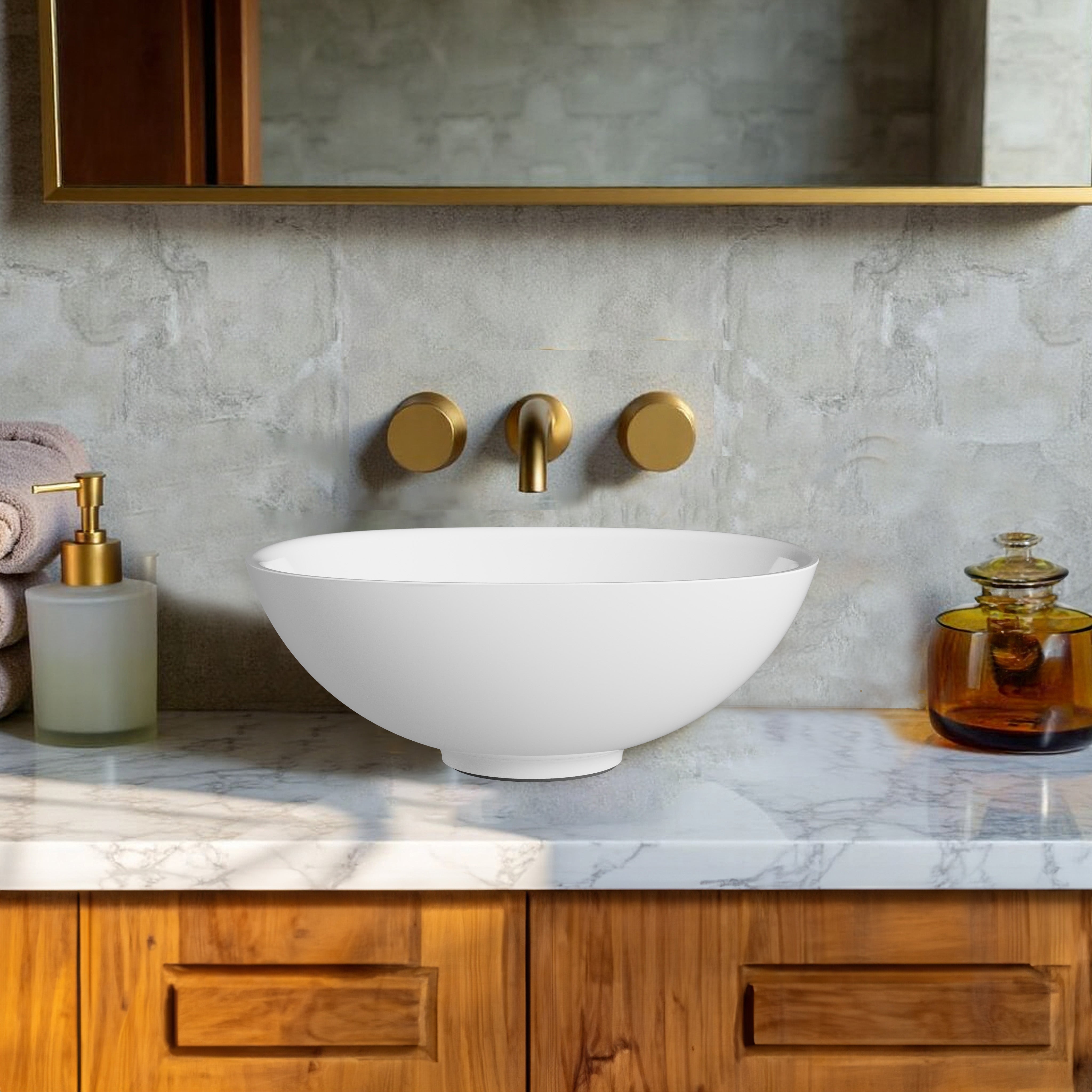 15"x 15" MILES SQUARE COUNTER-TOP SINK