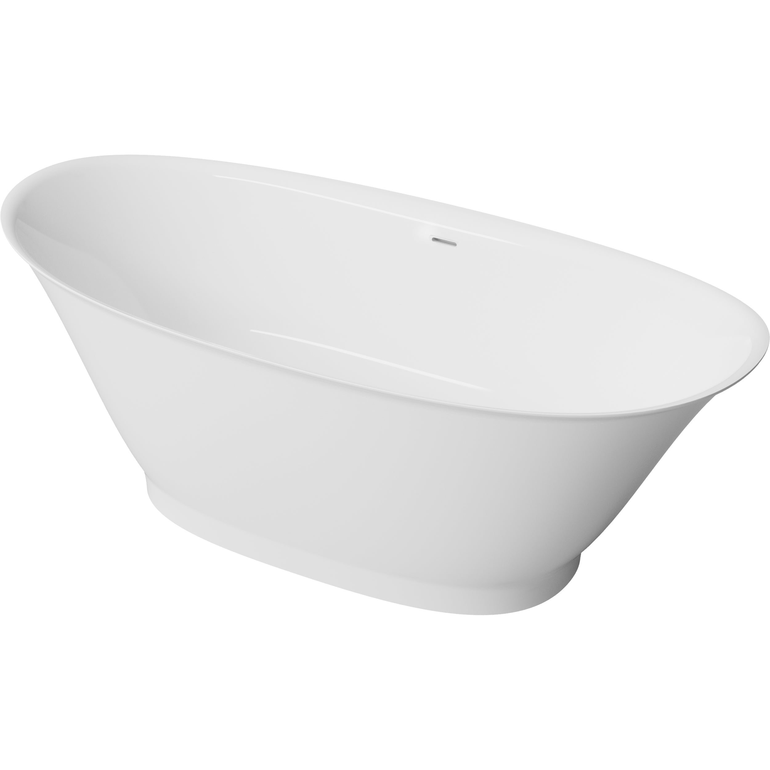 64"x 31.5" RUSH FREESTANDING OVAL BATHTUB